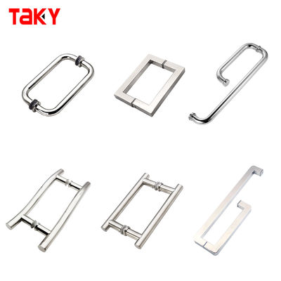 Hotel Srebrny Prysznic Obudowa Pokoju Szklane Drzwi Uchwyt do Ręczników Plecy do Pleców