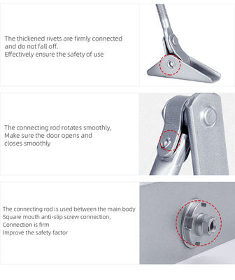Aluminiowy stop automatyczne drzwi przesuwne bliżej dla zakresu temperatury -40 stopni-80 stopni