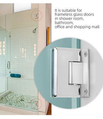 Hotelowa łazienka Typ H Zwierciadło z stali nierdzewnej prysznic Szklane zawiasy drzwiowe 12mm