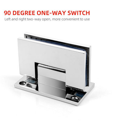 Hotelowa łazienka Typ H Zwierciadło z stali nierdzewnej prysznic Szklane zawiasy drzwiowe 12mm