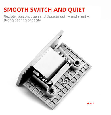 Hotelowa łazienka Typ H Zwierciadło z stali nierdzewnej prysznic Szklane zawiasy drzwiowe 12mm