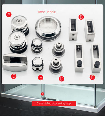 Wysoce odporne na korozję drzwi stodoły i zestaw sprzętu z 8-12 grube szkło bezpieczne