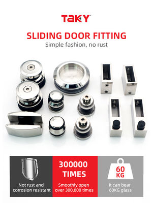 Wysoce odporne na korozję drzwi stodoły i zestaw sprzętu z 8-12 grube szkło bezpieczne