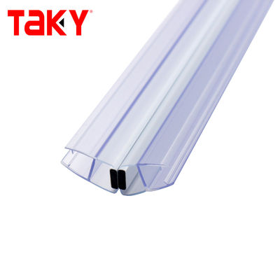 PVC Transparent Waterproof Seal Strip 135/180 Degree for 6mm-10mm Glass