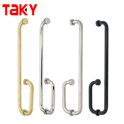 G Type Shower Glass Handle Stainless Steel Hotel Towel Bar Glass Door Pull Handle