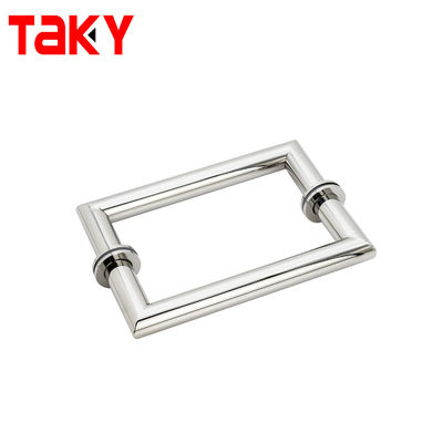 Gorąca sprzedaż wyprodukowana niestandardowa szklana stal nierdzewna klamka drzwi prysznicowych