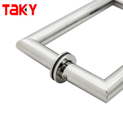 Gorąca sprzedaż wyprodukowana niestandardowa szklana stal nierdzewna klamka drzwi prysznicowych