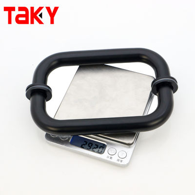 Okrągłe matowe czarne szklane drzwi szklane szklane szklane drzwi prysznicowe