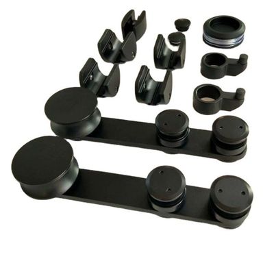 Dobra cena Nowoczesny design okrągłej tacy Zestaw okuć do drzwi przesuwnych typu stodoła do systemu podwójnej szyny wiszącej w Internecie