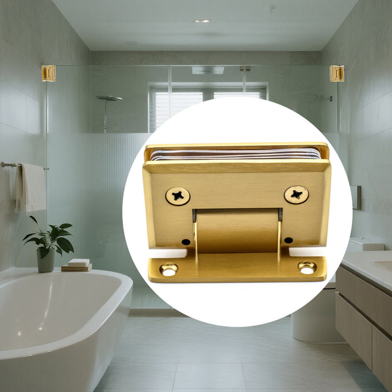 Regulowane ściany do szklanego zawiasu obrotowe zawiasy