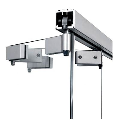 Dobra cena Wyposażenie sprzętowe ze szkła przesuwnego ze stali nierdzewnej do drzwi składanych ze szkła bez ramki w Internecie