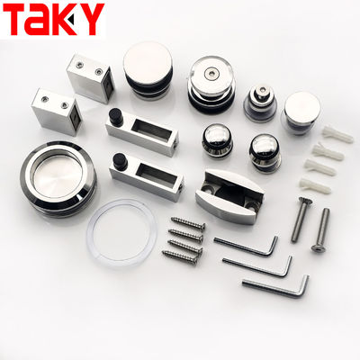 Dobra cena Zestaw okuć do przesuwnych szklanych drzwi z efektem lustra do drzwi do kabiny prysznicowej Puerta de Ducha w Internecie