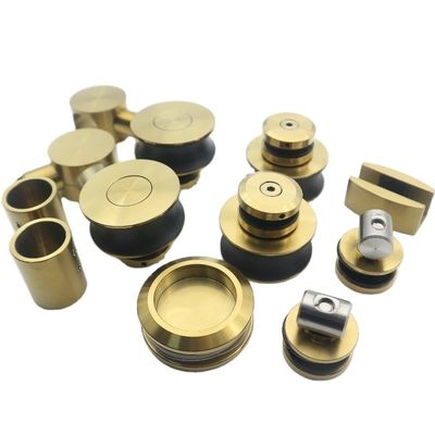 Dobra cena Wysoka twardość i trwałe akcesoria do drzwi przesuwnych do pojedynczych szklanych drzwi w polskim złotym kolorze w Internecie