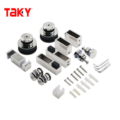 Dobra cena Akcesoria do przesuwnych drzwi szklanych ze stali nierdzewnej, kwadratowe, trwałe i niedrogie w Internecie