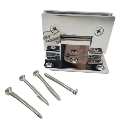 Dobra cena Mosiężny, solidny zawias do drzwi szklanych do łazienki, z przesunięciem, do kabiny prysznicowej, do szkła o grubości 10-12mm w Internecie