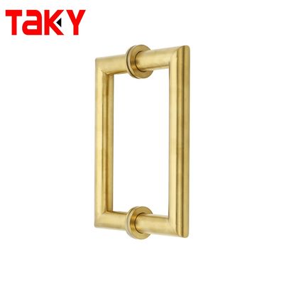 Dobra cena Polski wykończenie długa główna klamra drzwi wejściowych z 203*203mm Rose Gold Pull Handle w Internecie