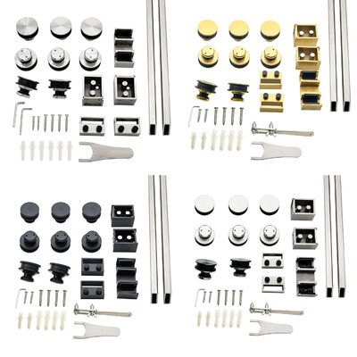 Dobra cena Nowoczesny design podwójnej rury do drzwi prysznicowych przesuwnych bezramowych ze stali nierdzewnej Ss304 8-12mm w Internecie