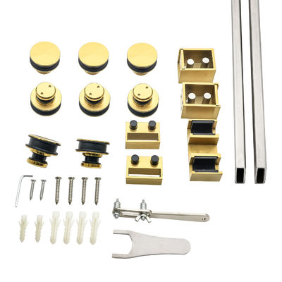 Dobra cena Wyroby z podwójnych drzwi ze stali nierdzewnej 304 ze szklaną drzwią przesuwaną w Internecie