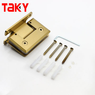 Zawias do szkła samozamykający 135 dla szkła 8mm Drzwi ze stali satynowej Okno Drzwiowe Polerowane Zawiasy