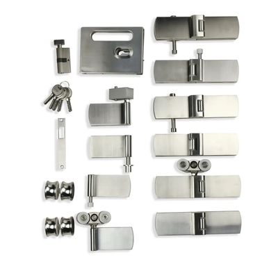 Dobra cena Składane szklane drzwi przesuwne z wykończeniem satynowym/polerowanym do okucia przegrody szklanej w biurze w Internecie