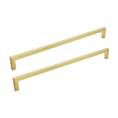 Dobra cena Niestandardowy design kwadratowy szklany uchwyt duży do drzwi prysznicowych w wykończeniu polerowanym/satynowym w Internecie