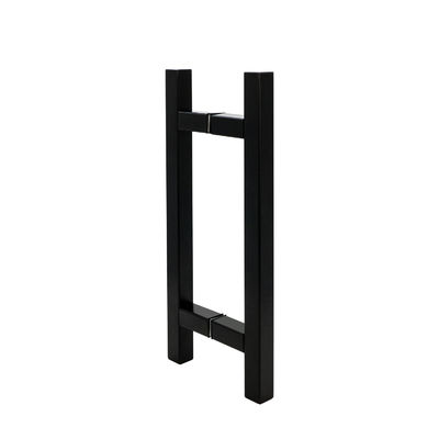 Dobra cena Czarny matowy, kątowy uchwyt do drzwi prysznicowych ze szkła, w kształcie litery L, wykonany ze stali nierdzewnej 304 w Internecie