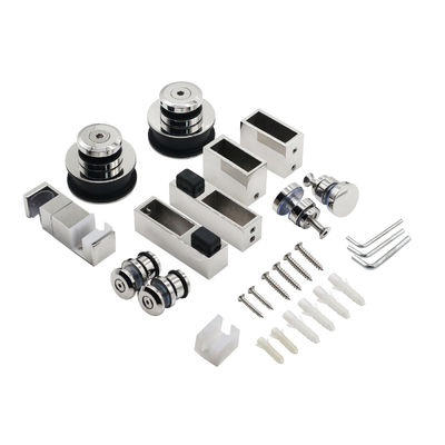 Dobra cena Bezramkowe rolki ze stali nierdzewnej koła zawieszone tor kolejowy ścieżka przesuwna stodoła prysznic zestawy sprzętu drzwi szklanych w Internecie