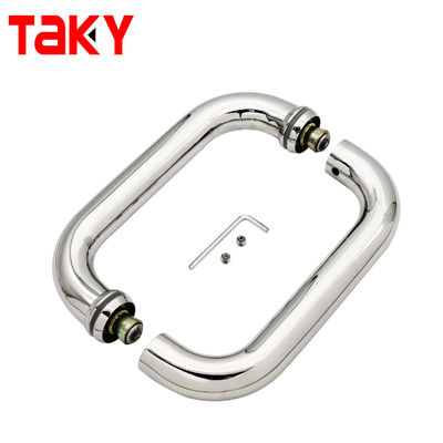 Dobra cena Wytrzymałe aluminiowe dwustronne szklane klamry do drzwi w Internecie