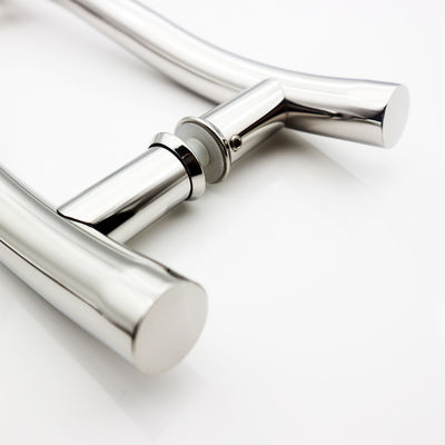 200*200*19*1.0mm Długo Czarne wykończenie Hotelowe Szklane drzwi przesuwne Jednostronny uchwyt prysznicowy