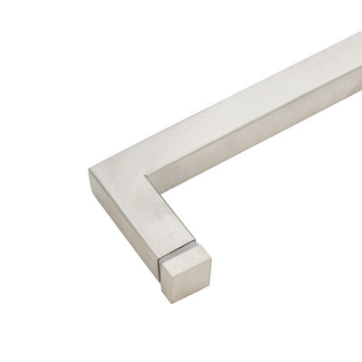 Dobra cena 203*203mm Hotelowe szklane drzwi przesuwne Długi czarny uchwyt do drzwi prysznicowych jednostronnych w Internecie