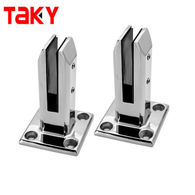 Stal nierdzewna 8-12 mm Bolt Down Spigot Glass Railing Clamp Bisagra Para Vidrio