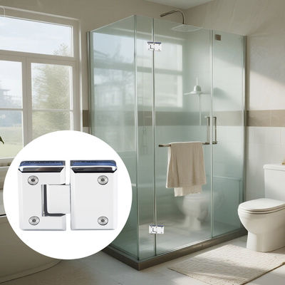 Dobra cena 180 stopni stalowy zawias drzwi prysznicowych do szkła 8-12 mm w Internecie