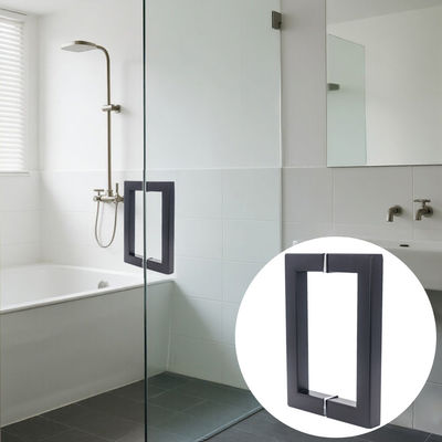 Dobra cena Fabryka 304 ze stali nierdzewnej Matka Czarny Kolor kwadratowy Rury Szklane Ręcznik drzwi w Internecie