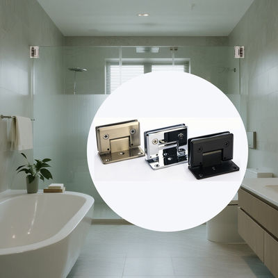 Dobra cena Łazienka ze szklaną stali szklaną szklane drzwi do drzwi 90 stopni do szklanego zawiasu drzwi w Internecie