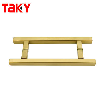 Dobra cena SS304 Szklana klamra drzwi prysznicowych ze stali nierdzewnej o rozmiarze 203*203*19*1,0 mm i wypolerowanym/szczotkowanym niklu/czarnym wykończeniu w Internecie