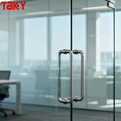 Dobra cena Nowoczesny wieszak na ręczniki bezramowy ze stali nierdzewnej, szklany uchwyt do drzwi prysznicowych w Internecie