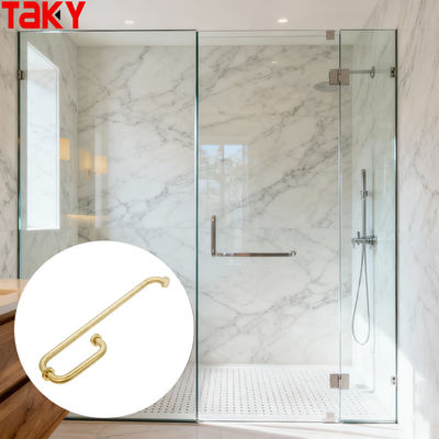 Typ G Nowoczesny, luksusowy wieszak na ręczniki hotelowy ze stali nierdzewnej, szklany uchwyt do drzwi