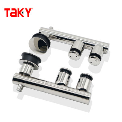 Bezramowe szklane mobilne wiszące kółka przesuwne Szklane okucia przesuwne