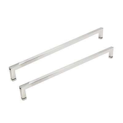 Stal nierdzewna srebrny kwadratowy uchwyt do drzwi prysznicowych wieszak na ręczniki przesuwne szklane klamki do drzwi