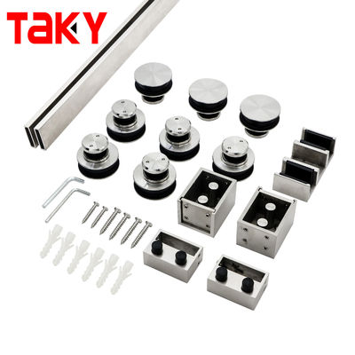 Dobra cena Nowoczesne okucia szklane System drzwi ze szkła hartowanego Bezramowe okucia do drzwi przesuwnych prysznicowych ze stali nierdzewnej w Internecie