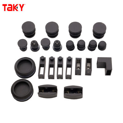 Zestaw okuć do bezramowych drzwi prysznicowych ze stali nierdzewnej 304, nośność 80-120 kg, do drzwi przesuwnych szklanych