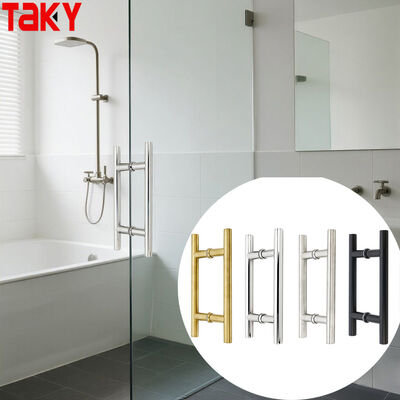 Nowoczesny rodzaj H ze stali nierdzewnej 304 podwójny bok szklanych drzwi rękojeść 203*203*19*1,0mm