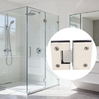 Stainless Steel 304 Frameless Shower Hinge for 8-12mm Glass with Chrome Plate Finish