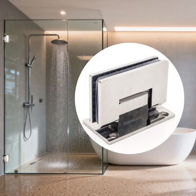 Dobra cena Prysznic montowany na ścianie 90 stopni kwadratowy narożny szklany zawias do drzwi szklanych zawias do drzwi szklanych w Internecie