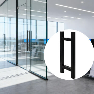 Dobra cena Klamka do drzwi Push Pull ze stali nierdzewnej, nowoczesny design w kształcie litery H dla hotelu w Internecie