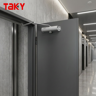 Silver Fire Rated Hydraulic Adjustable Overhead Door Closer for Steel and Wooden Hotel Doors