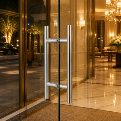 Easy Installation Customized OEM Stainless Steel Modern H Shape Glass Door Handle